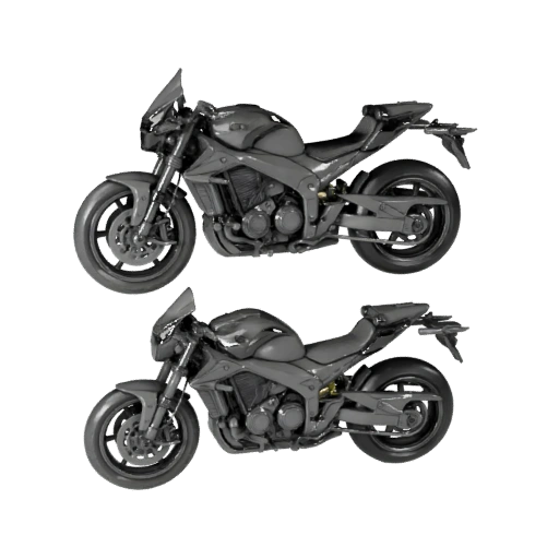 Printable Motorcycle STL Model - Collectible Display