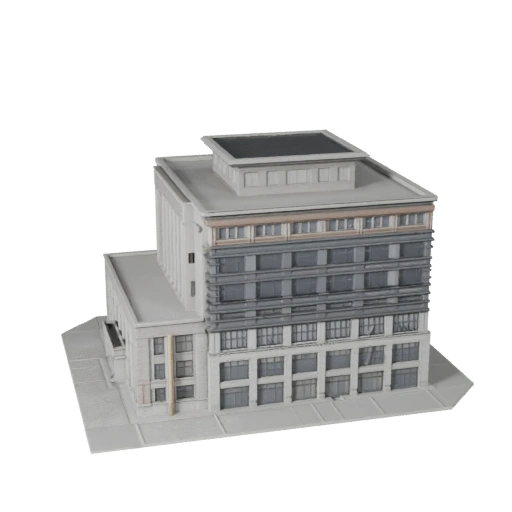 Modello 3D Edificio Libreria per Blender - Asset di Rendering