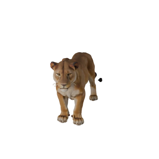 Realistic Lioness 3D Model - Rigged PBR Asset for Games | PBR