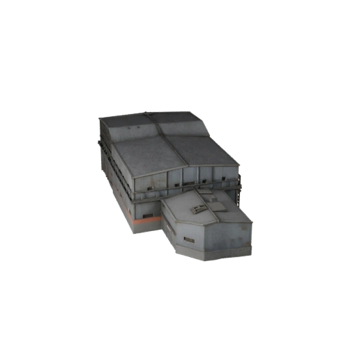 Low Poly Steel Mill 3D Model for Realtime Games and VR