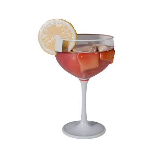 Verre à cocktail - Modèle 3D pour AR, WebGL et navigateurs