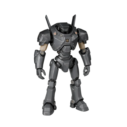 Modelo de Personagem Caça Inimigo Blindado Cyberpunk - Rigado
