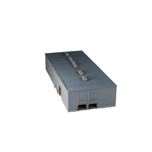 Стилизованный 3D Модель Логистического Центра - Игровой Ресурс для Архитектуры