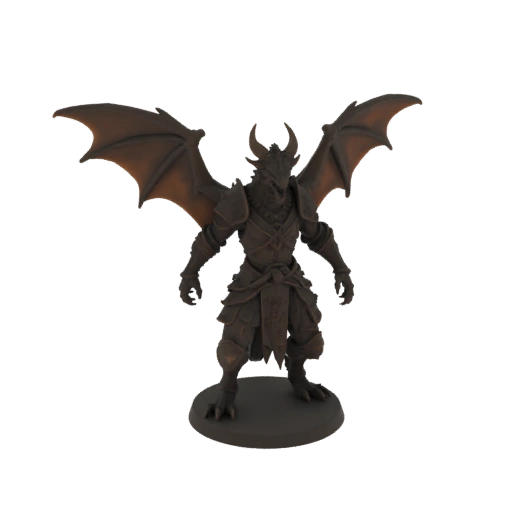 Miniatura Medievale Dragonborn Caccia STL