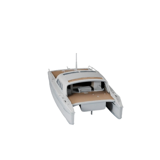 Catamarano Stampabile STL Modello 3D - Display e Collezionismo