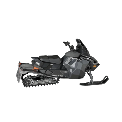 Motoslitta Low Poly 3D Model per Unity & Unreal PBR Asset