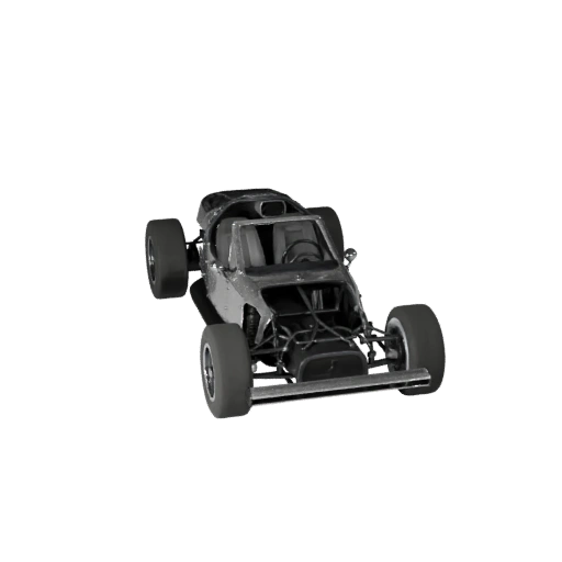 Винтажный гоночный автомобиль 3D модель для Blender и игр - PBR