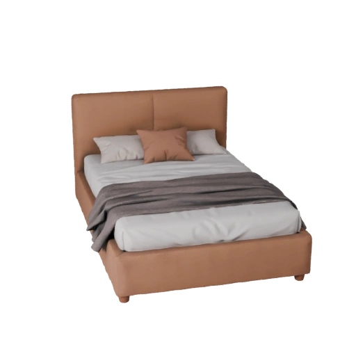 Estrutura de Cama Plataforma GLB Asset 3D para Uso Online
