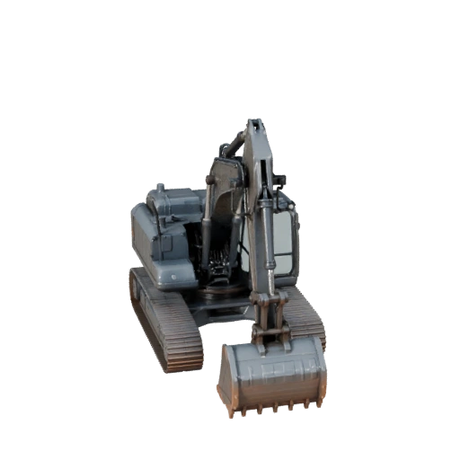 Crawler Excavator 3D Model for Blender - Realistic PBR
