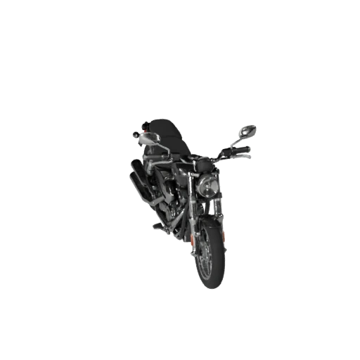 Cruiser Motorcycle 3D Model for Unity - Low Poly Game