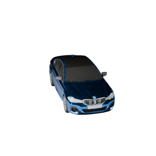 Modelo 3D de Sedan Pronto para Jogo para Uso em Tempo Real Ativo PBR