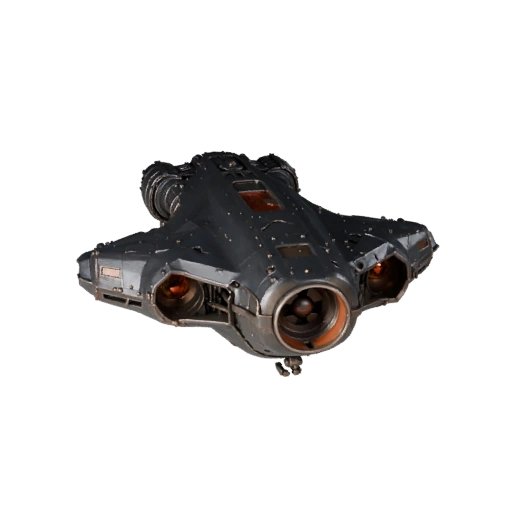Modelo 3D de Cargueiro do Espaço Profundo - Transporte PBR Pronto para Jogo