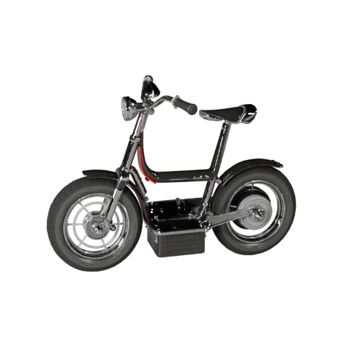 Game Ready Retro Scooter 3D Model for Realtime Use