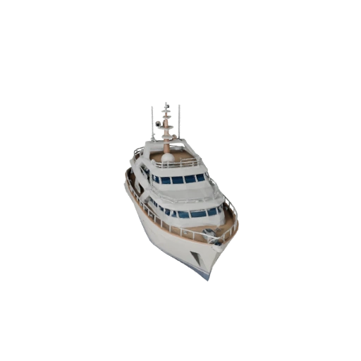 Modelo 3D de Yate Vintage Poligonal Bajo para Unity y Unreal