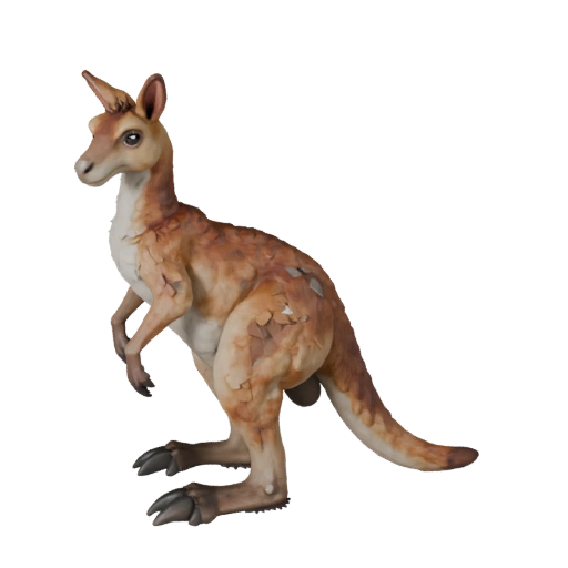Känguru 3D Modell für Unity - Spielfertiges Asset, FBX | Lizenzfrei