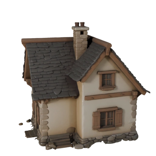 3D модель коттеджа для Unreal - Realtime UE Asset forRealtime