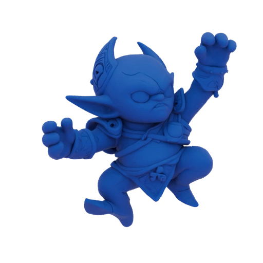 Miniatura STL de Duende Arqueiro de Fantasia - Pose de Ataque