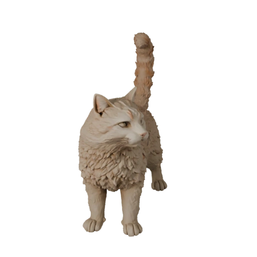 Modelo 3D de Gato Norueguês da Floresta de Alto Poligonagem - Asset STL para Impressão