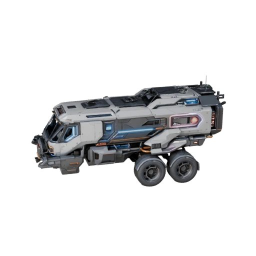 Game Ready Sci Fi Truck 3D Model for Realtime Games - PBR