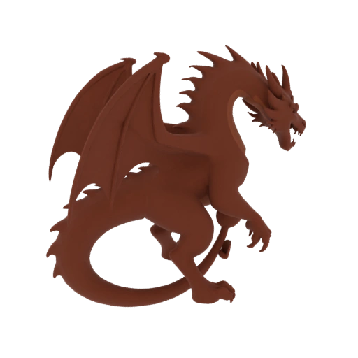 Miniatura STL de Dragão Chefe Darkfire de Fantasia
