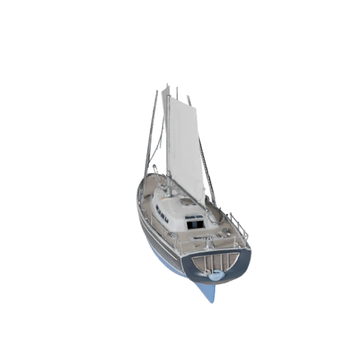 Segelboot 3D-Modell für Unreal Engine - Spielbereites Asset