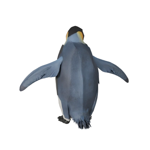 Low Poly Emperor Penguin 3D Model - Unity Game Asset with FBX
