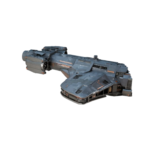 Deep Space Freighter 3D Model - High Poly PBR Asset for