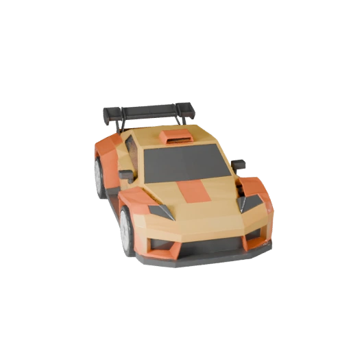 Low Poly Rally Car 3D Model for Unity & Unreal PBR Asset (Legacy)