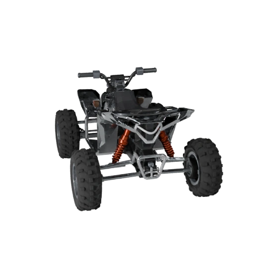 Modelo 3D de Quadriciclo ATV Low Poly para Unity e Unreal