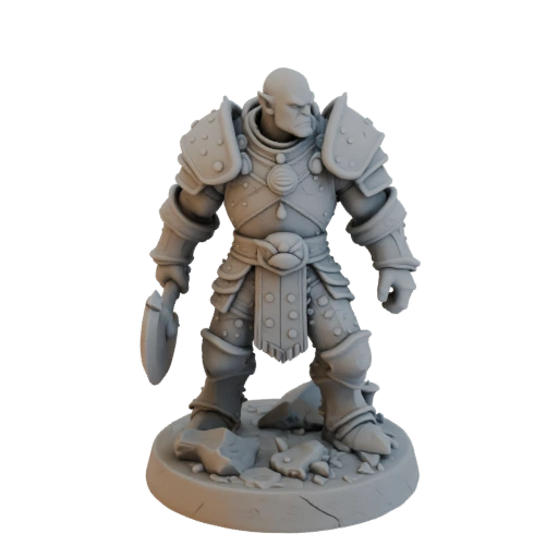 Miniatura Warlord Orco Dark Fantasy Dark Fantasy STL