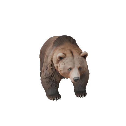 Modelo 3D Realista de Urso-Pardo - Asset PBR Rigged para Jogos