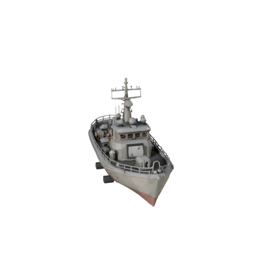 Low Poly Vintage Patrol Boat 3D Model for Unity & Unreal
