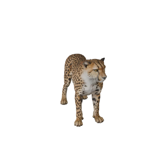 Реалистичный 3D Гепард - Готовый к анимации PBR ресурс для игр | PBR