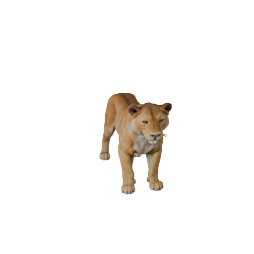 High Poly Lioness 3D Model - Detailed STL Asset for Printing