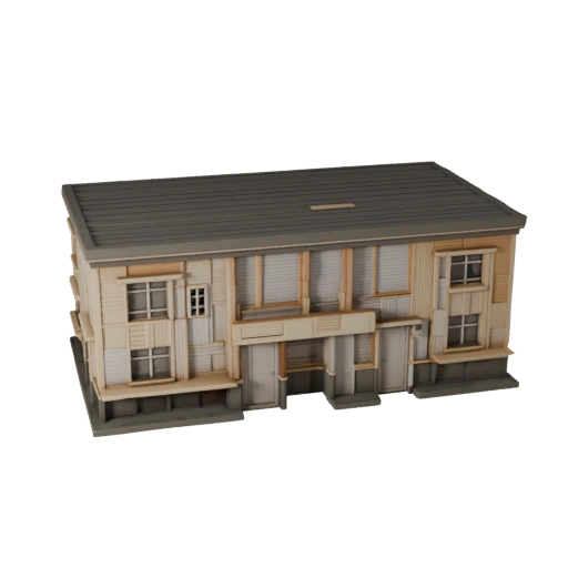 Maison Préfabriquée Imprimable STL Modèle 3D - Atout d'Échelle Imprimable