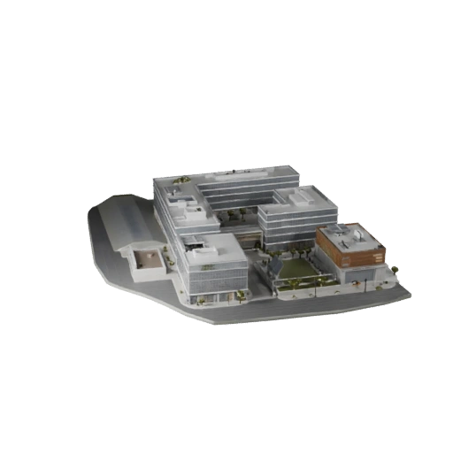 Tech Campus Office 3D Model - Realistic Archviz Asset
