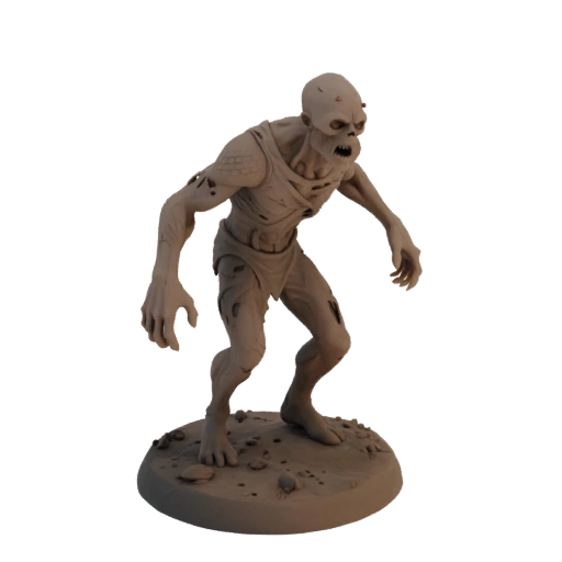 Dark Fantasy Zombie Enemy Miniature STL