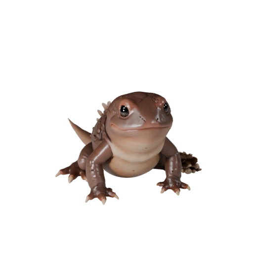 Realistic Axolotl 3D Model - Rigged PBR Asset for Games | PBR