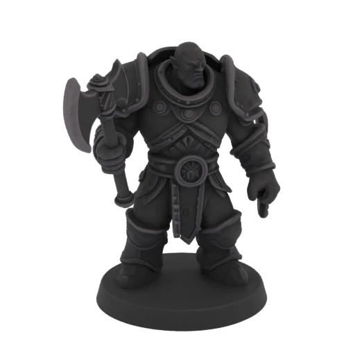 Dark Fantasy Orc Berserker Miniature STL