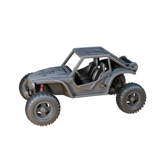 Printable Dune Buggy STL Model - Collectible Display