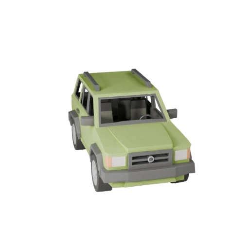 Station Wagon Low Poly 3D Model per Unity & Unreal (Legacy)