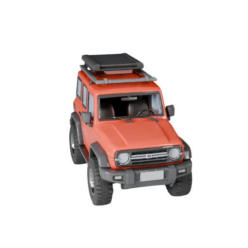 Modelo 3D STL Imprimível de SUV de Aventura para Colecionáveis & (Legacy)