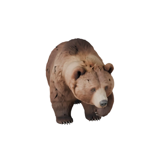 Cartoon Brown Bear 3D Model - Stylized Asset for Animation