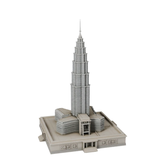 Petronas Towers 3D Model for Blender - Render Asset
