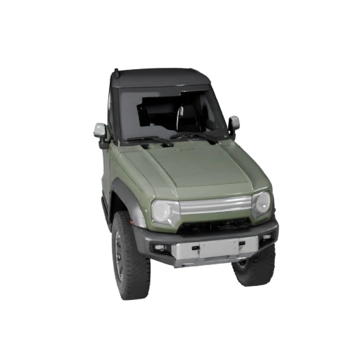 Modelo 3D de Hover Suv para Blender e Jogos - Ativo PBR