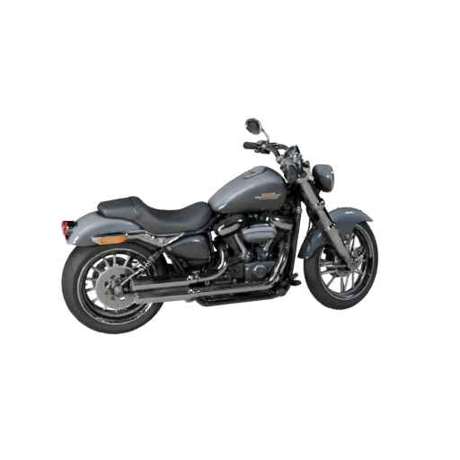Moto cruiser inspirée de Harley 3D pour Blender -