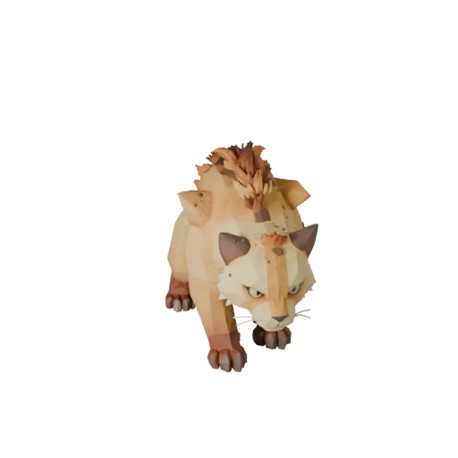 Low Poly Cat 3D Model - Unity Game Asset with FBX | Royalty-Free