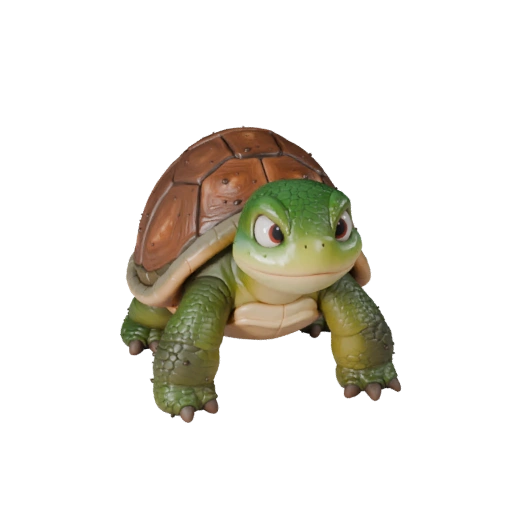 Cartoon Schnappschildkröte 3D Modell - Stilisierte Ressource für Animation