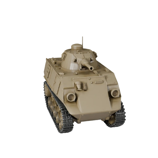 Printable WWII Halftrack STL 3D Model for Collectibles