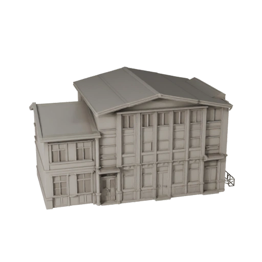 Casa Suburbana Imprimível STL Modelo 3D - Asset de Escala